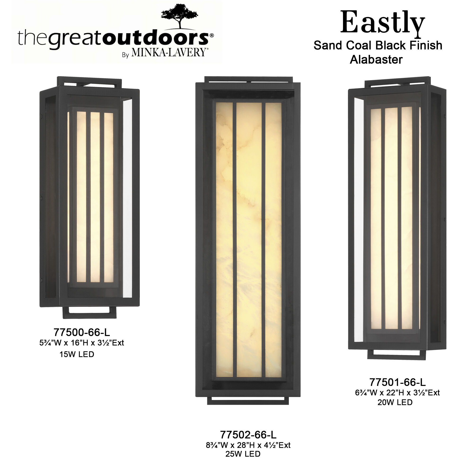 Eastly Outdoor Wall Sconce in Sand Coal, Great Outdoors